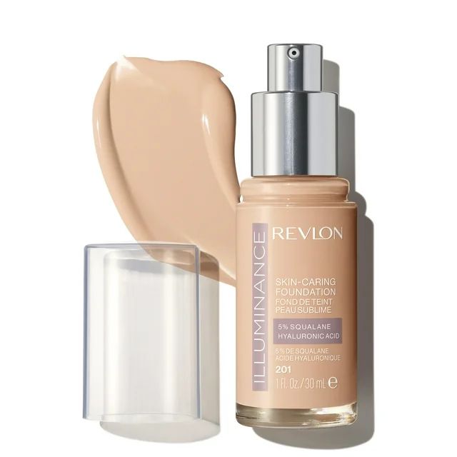 Revlon Illuminance Skin-Caring Liquid Foundation Makeup, Medium Coverage, 201 Creamy Natural, 1 f... | Walmart (US)