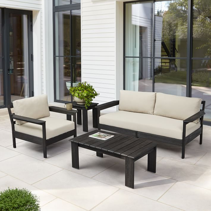 Playa Outdoor Sofa (70"), Lounge Chair & Coffee Table (41") Set | West Elm (US)