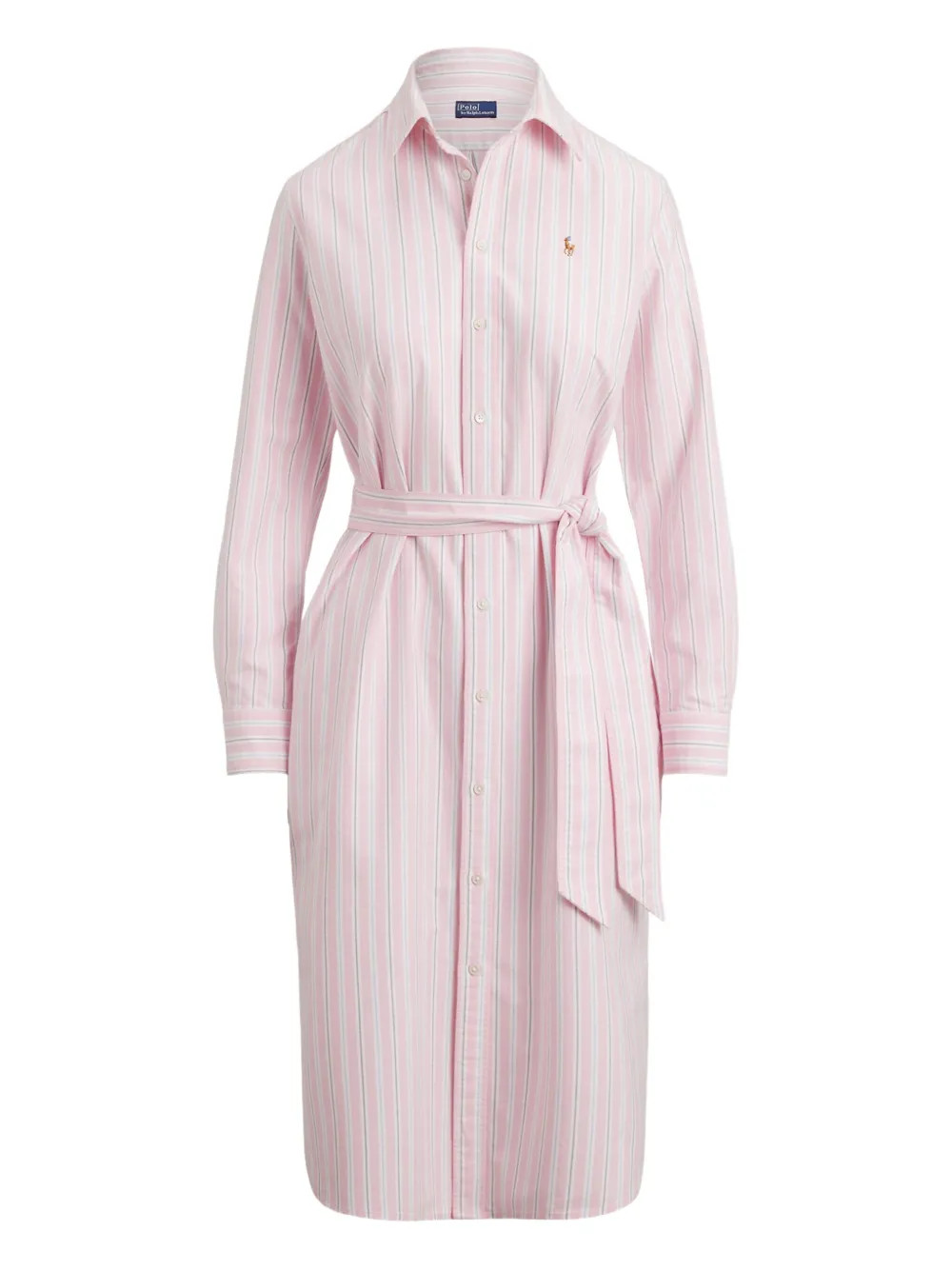 striped belted dress | Farfetch Global