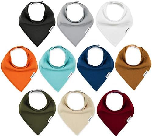 TheAZBaby Baby Bandana Drool Bibs 10-Pack Baby Bibs for Boys, Girls, Unisex for Teething and Droo... | Amazon (US)