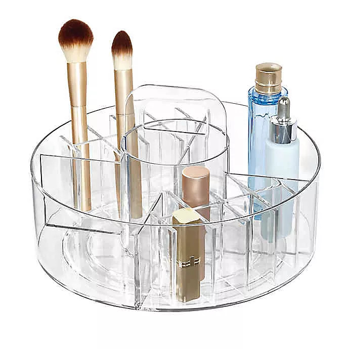 iDesign™ Clear Cosmetic Divided Spinner Caddy | Bed Bath & Beyond Canada