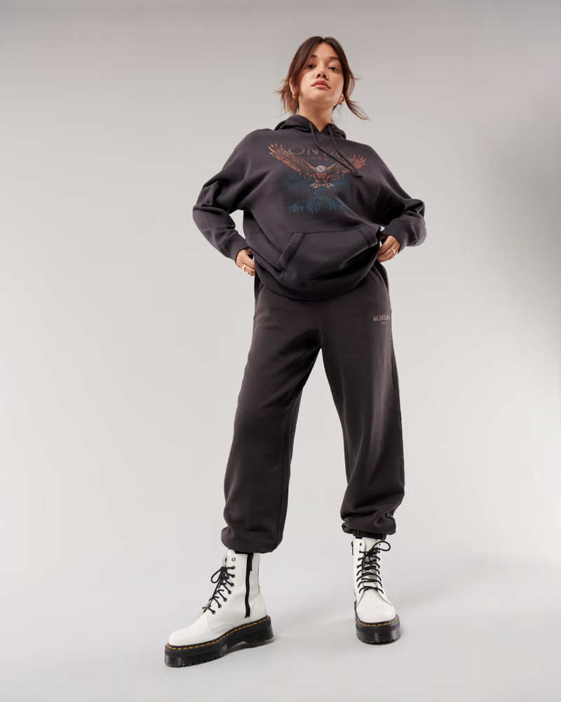 Oversized Print Graphic Hoodie | Hollister (US)