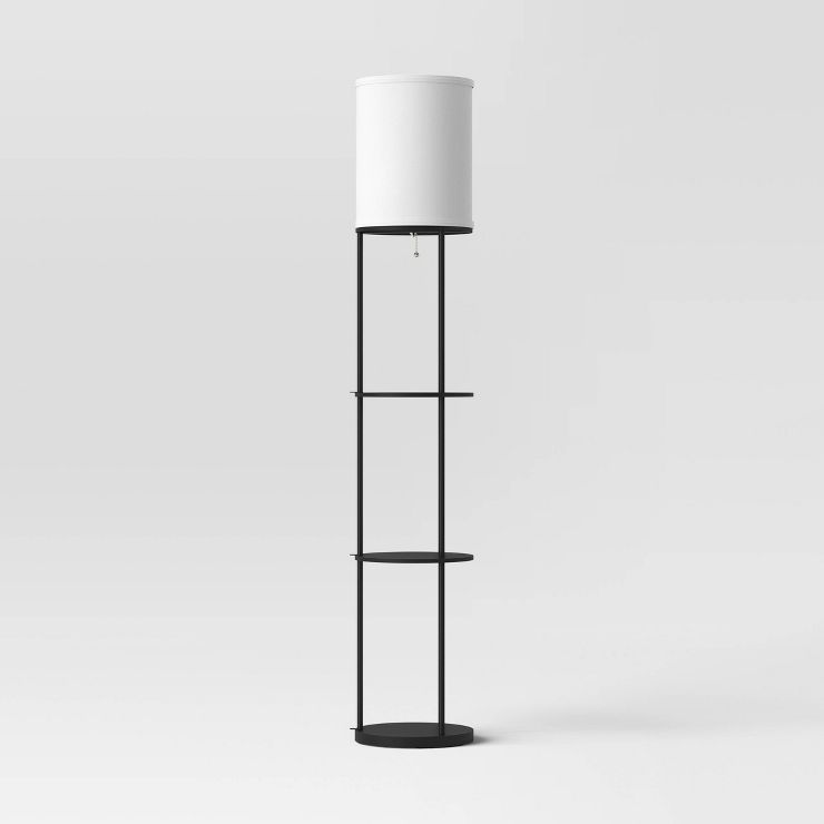 Shelf Floor Lamp Black - Room Essentials™ | Target
