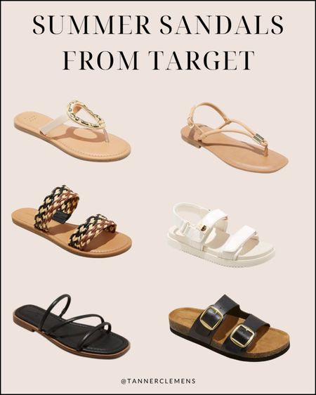 Favorite sandals from target for summer, summer sandals, summer fashion finds 

#LTKStyleTip #LTKShoeCrush #LTKFindsUnder100