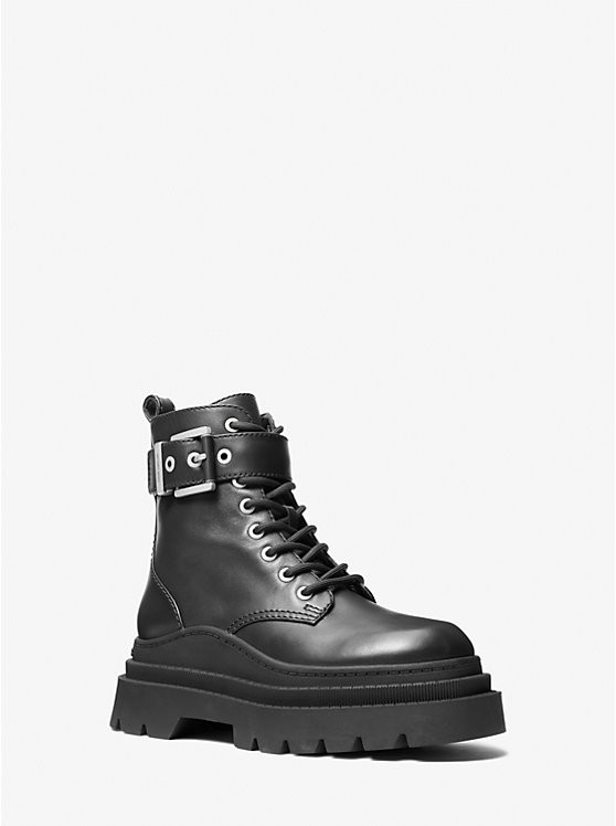 Colby Leather Combat Boot | Michael Kors CA