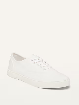 Twill Lace-Up Sneakers For Women | Old Navy (US)