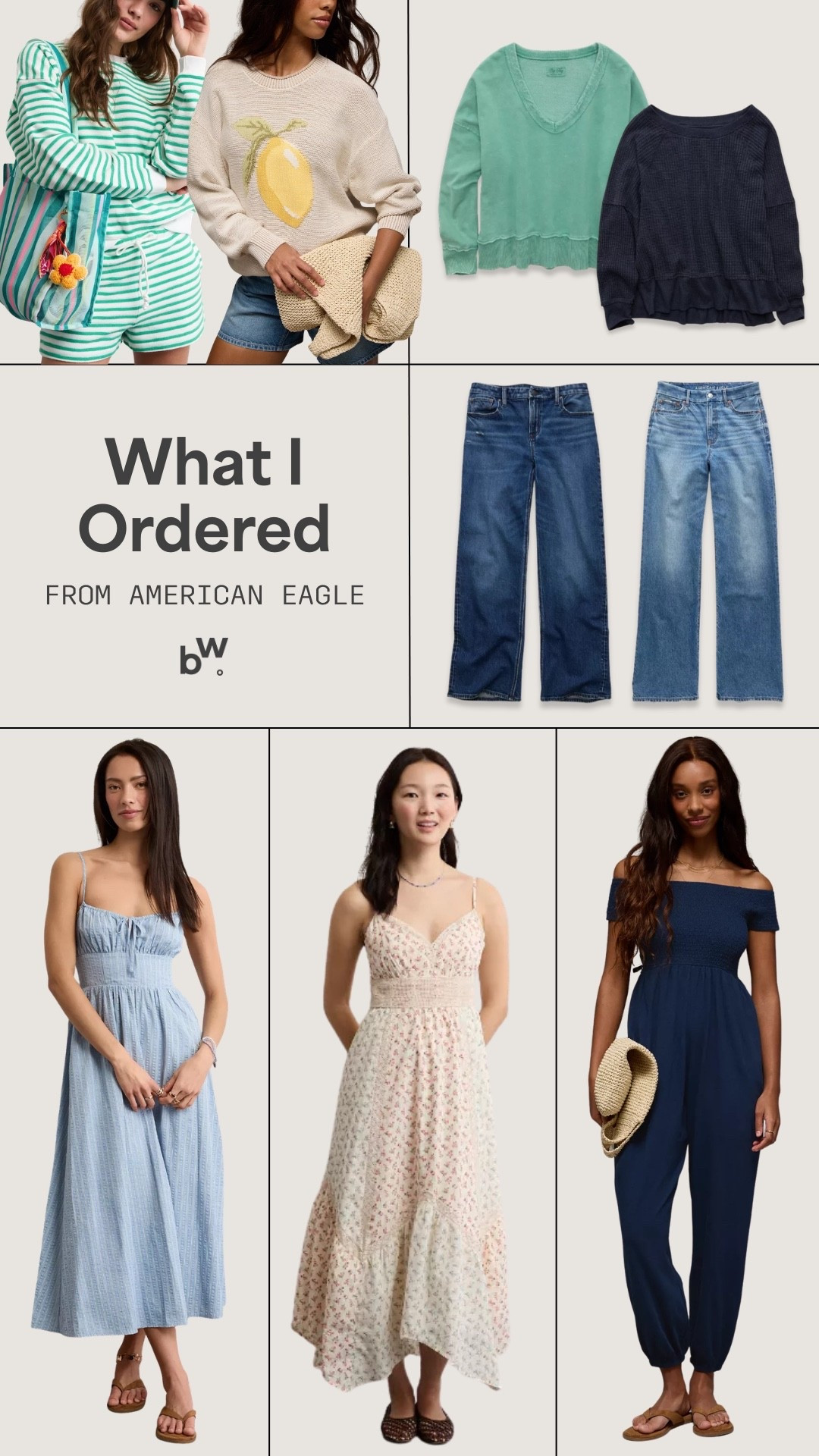 My recent order from American Eagle!
-
-
-
Women’s fashion, spring fashion, spring style, spring outfits, midsize fashion, midsize style, mom style, mom fashion, spring ootd, spring outfit inspo





#LTKspring #LTKootd #LTKMidsize