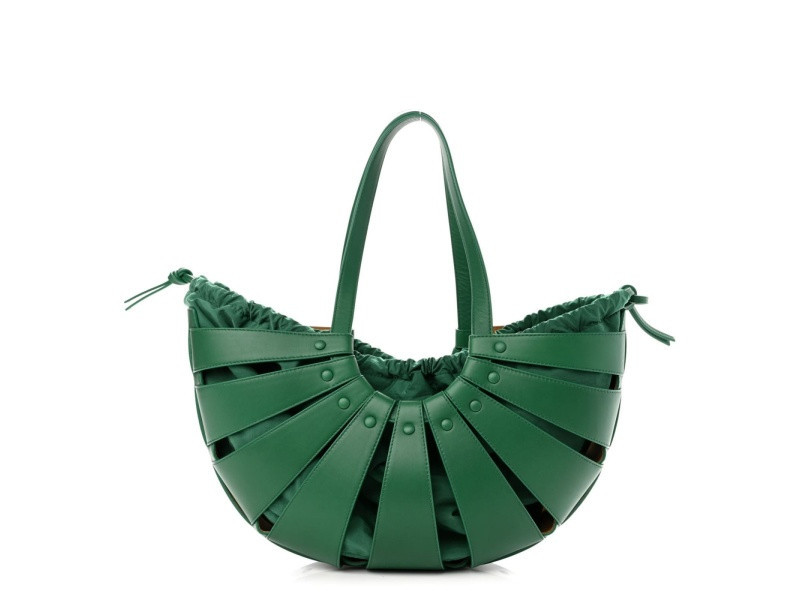 Bottega Veneta The Shell Bag Racing Green French Calfskin | JTV Jewelry
