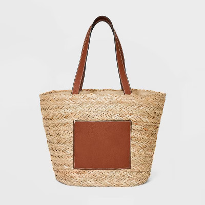 Straw Basket Tote Handbag - Universal Thread™ | Target