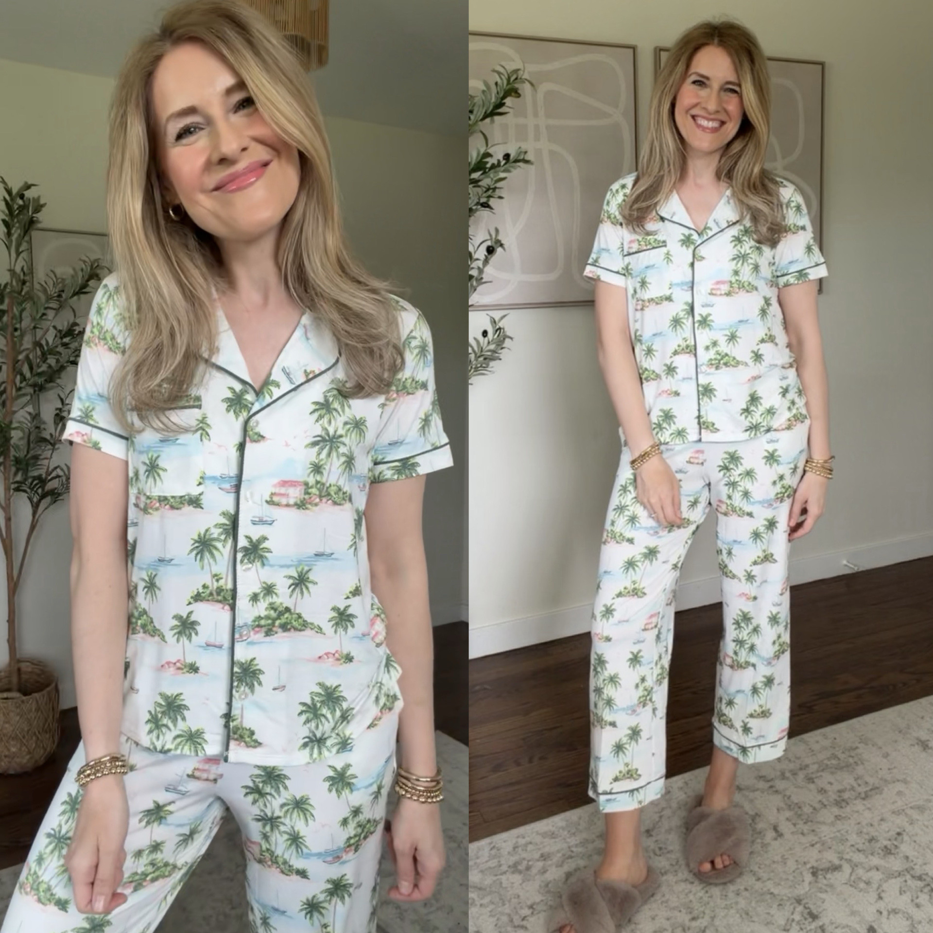 Cutie notch collar pajamas at Walmart are the best! Soft and smooth. Fit true to size I’m a small. #walmartfashion

#LTKOver40
