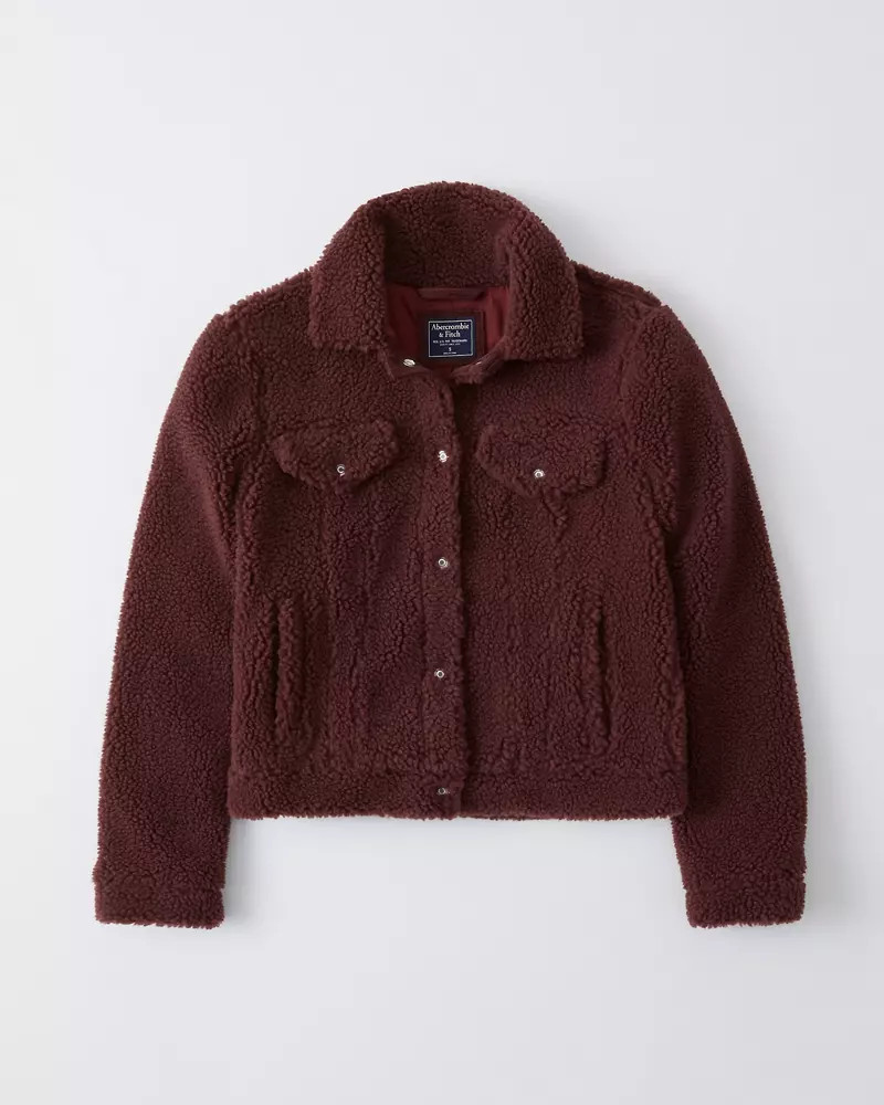 Sherpa Trucker Jacket | Abercrombie & Fitch US & UK