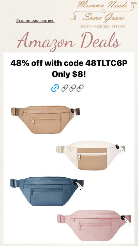 Belt bags under $10 and such cute color options!

#LTKSaleAlert #LTKGiftGuide #LTKFindsUnder50