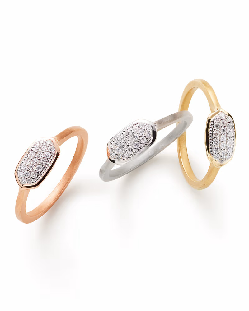 Isa Ring Pave Diamond and 14k Gold - 6 | Kendra Scott | Kendra Scott