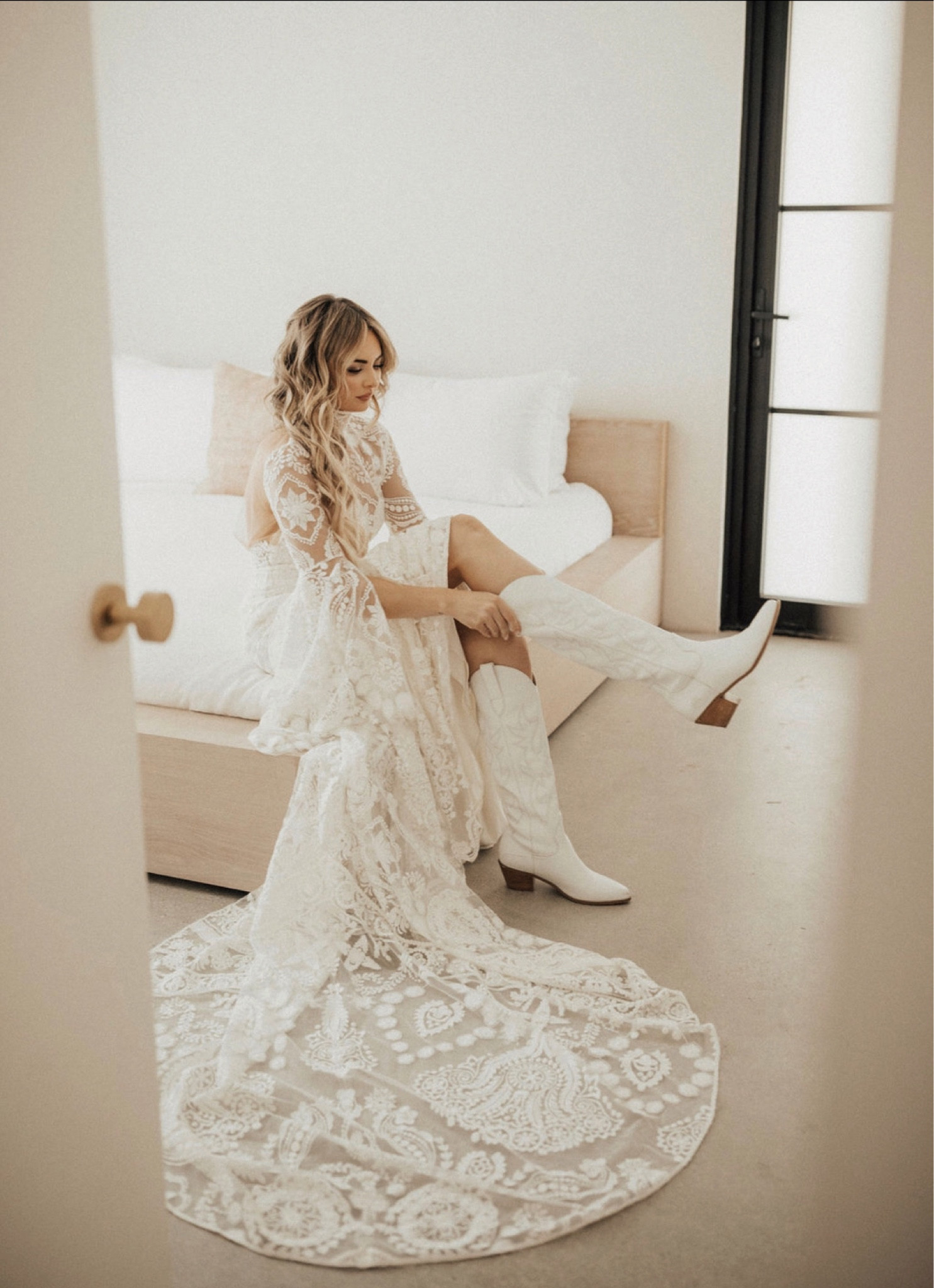 My wedding boots 🤍

#LTKSeasonal #LTKshoecrush #LTKwedding