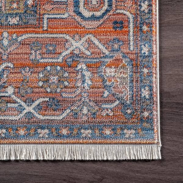 Gracewood Hollow Lapointe Medallion Border Area Rug | Bed Bath & Beyond