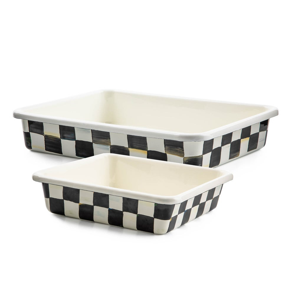 Courtly Check Bake Pans, Set of 2 | MacKenzie-Childs