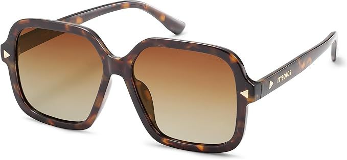 SOJOS Sunglasses for Women & Men, Square, Polarized Lens, Trendy, Oversized Shades SJ2298 | Amazon (US)