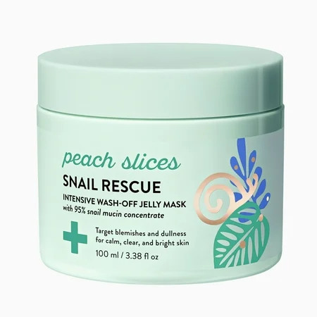 Peach Slices Snail Rescue Intensive Wash-Off Jelly Facial Mask 2.82 fl oz | Walmart (US)