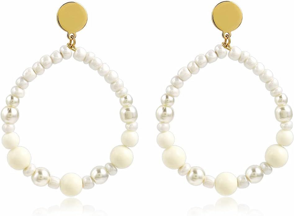 Elegance 11 Designs Beaded Earrings For Women Seed Bead Summer Beach Boho Statement Dangle Handma... | Amazon (US)