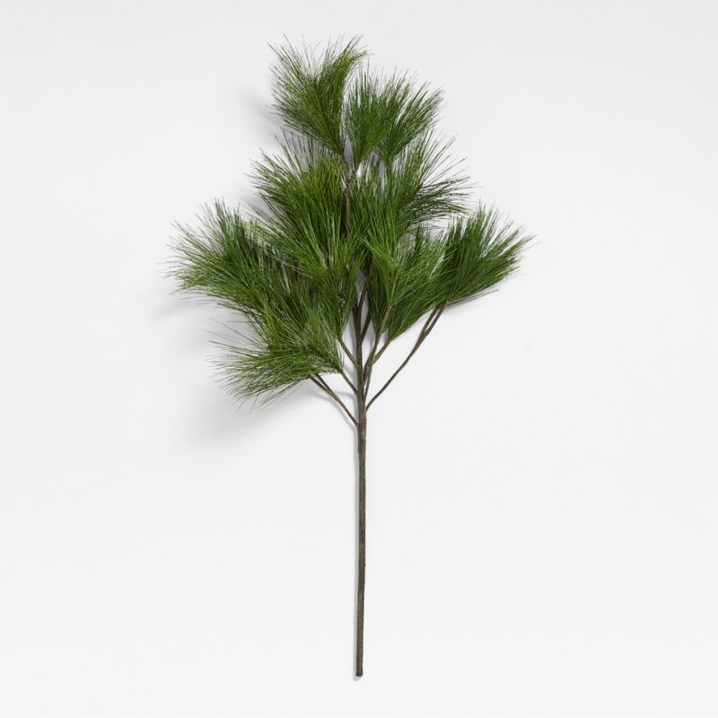 Faux White Pine Branch 48" | Crate & Barrel | Crate & Barrel