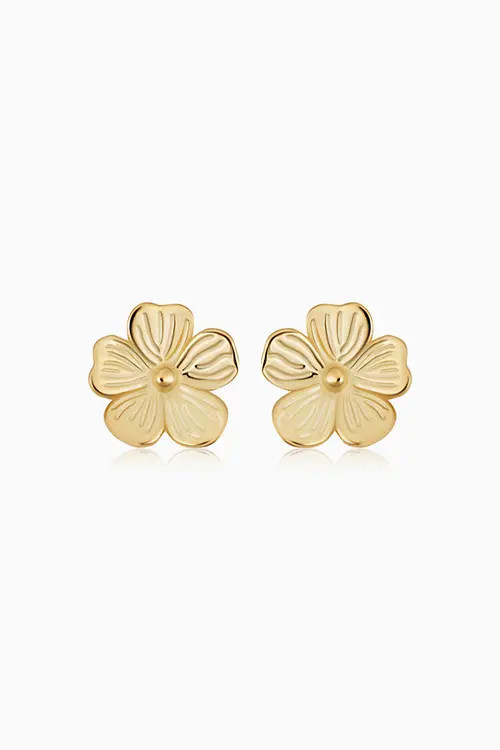 Oradina 14K Yellow Gold Fresh Bouquet Studs at Nordstrom, Size Small | Nordstrom