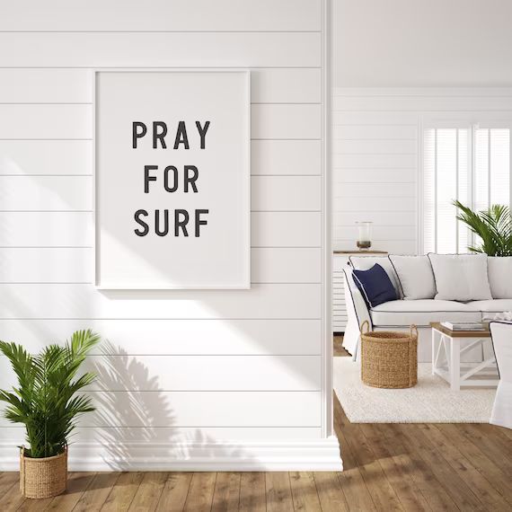 Pray for Surf  Pray for Surf Print  Surf Print  Beach Print - Etsy | Etsy (US)
