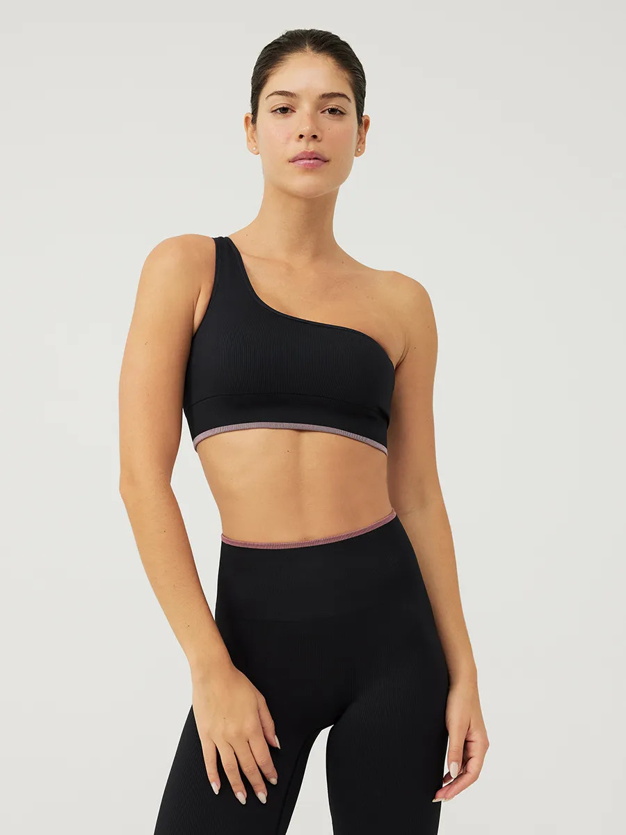 SeamlessRib One Shoulder BraA Heart | Outdoor Voices