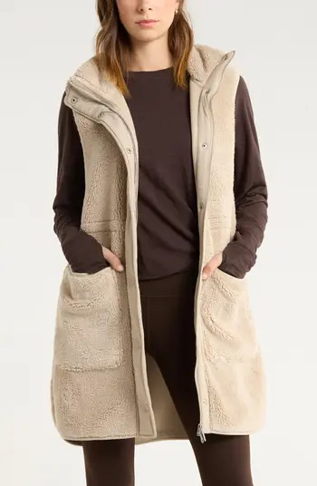 Longline Faux Shearling Vest | Nordstrom
