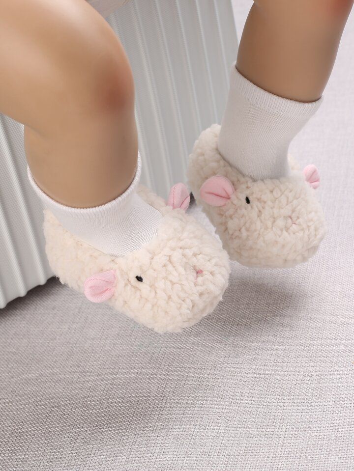 Baby Cartoon Animal Design Fuzzy Sock Boots | SHEIN
