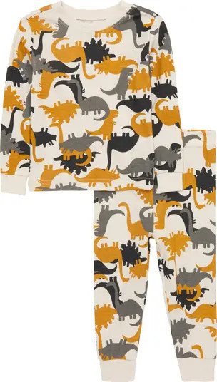 Dinosaurs Fitted Two-Piece Pajamas | Nordstrom
