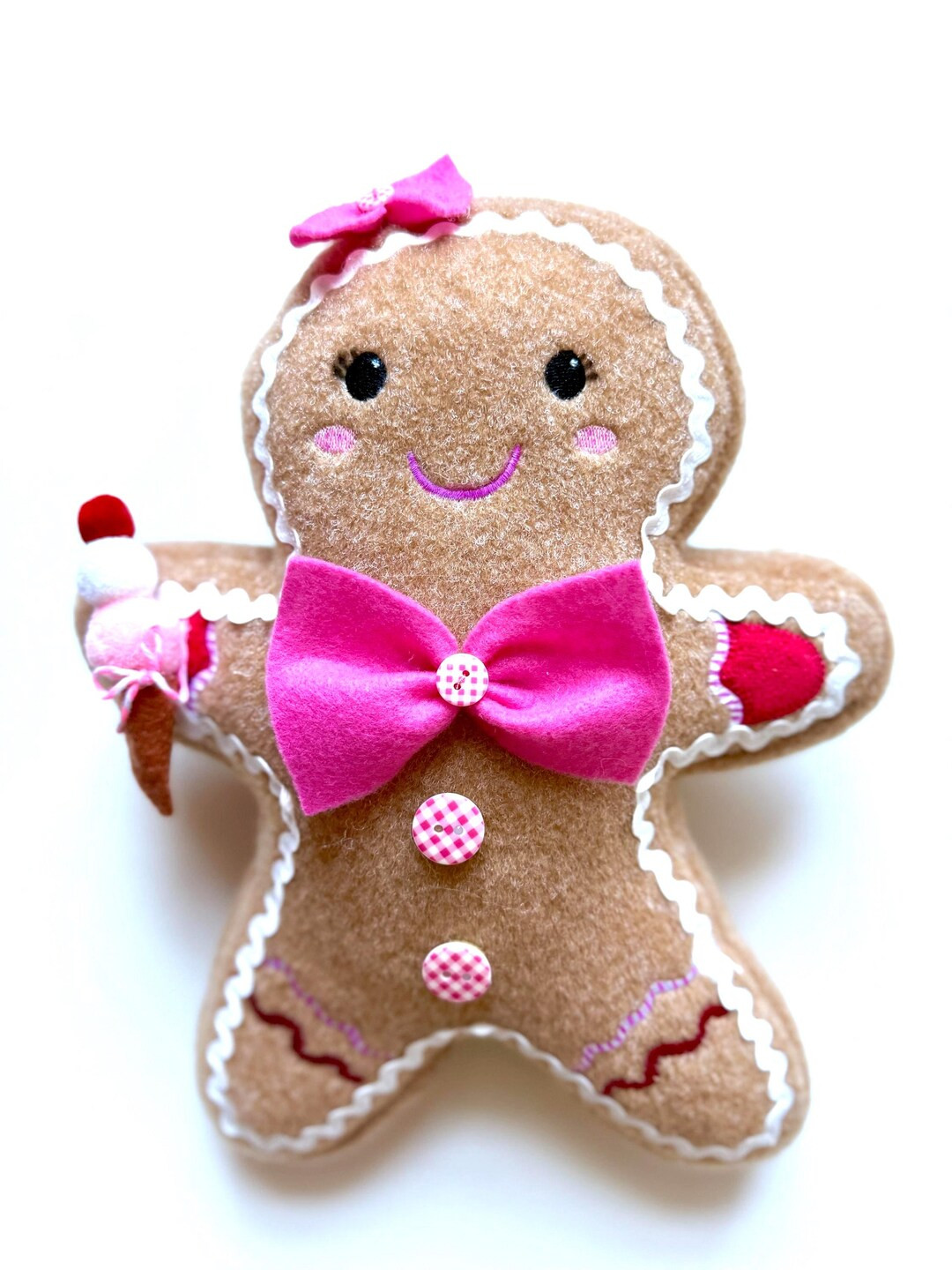 Gingerbread Girl Plush: Christmas Cookie Pillow Christmas Decor - Etsy | Etsy (US)