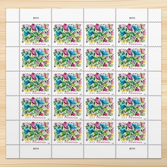 United States Postal Service Celebration Blooms (Sheet of 20) Forever Postage Stamps Scott #5849 | Amazon (US)