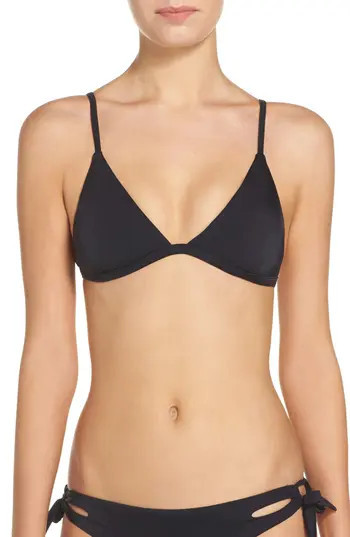 Women's Leith Triangle Bikini Top, Size X-Small - Black | Nordstrom