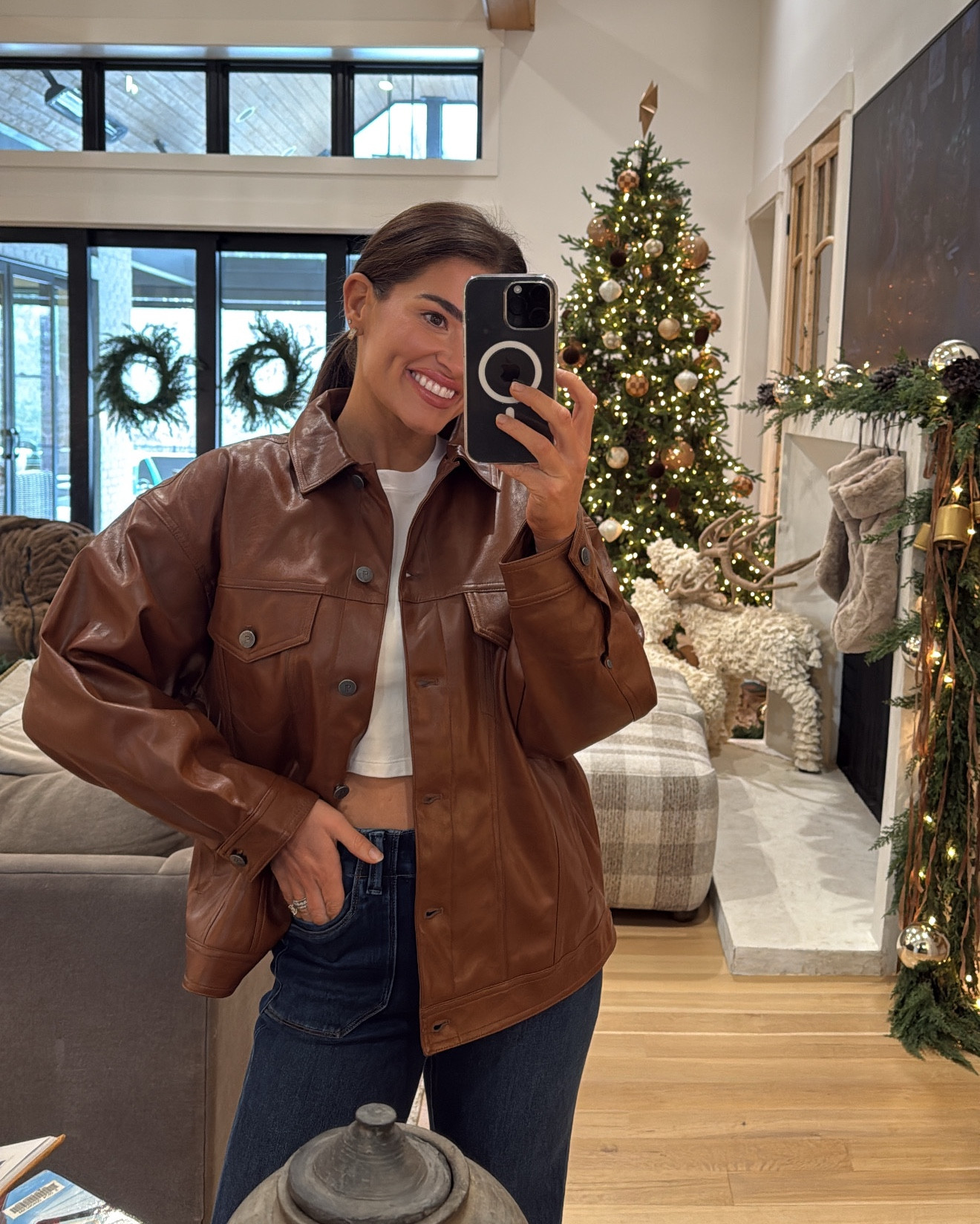 Fav leather jacket!

#LTKgrwm #LTKootd #LTKSeasonal