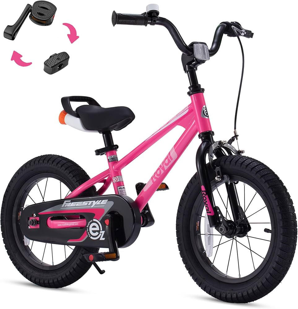RoyalBaby Kids Bike EZ Freestyle Training Free Balance to Pedal Easy Learning Bicycle, 12-18 Inch... | Amazon (US)