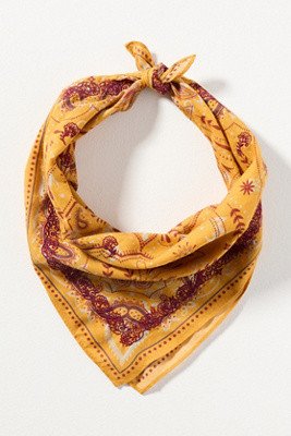 100% Cotton Embroidered Bandana | Anthropologie (US)