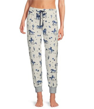 PJ Salvage Peachy Knit Coordinating Western Print Sleep Jogger | Dillard's | Dillard's