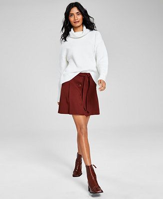 And Now This Women's Turtleneck Sweater & Ponté-Knit Skirt, Created for Macy's - Macy's | Macy's