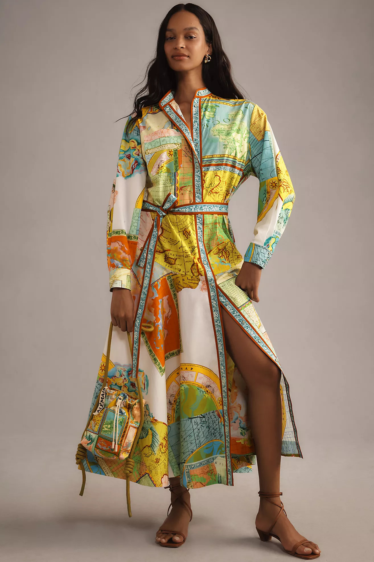 ALÉMAIS Atlas Long-Sleeve Maxi Shirt Dress | Anthropologie (US)