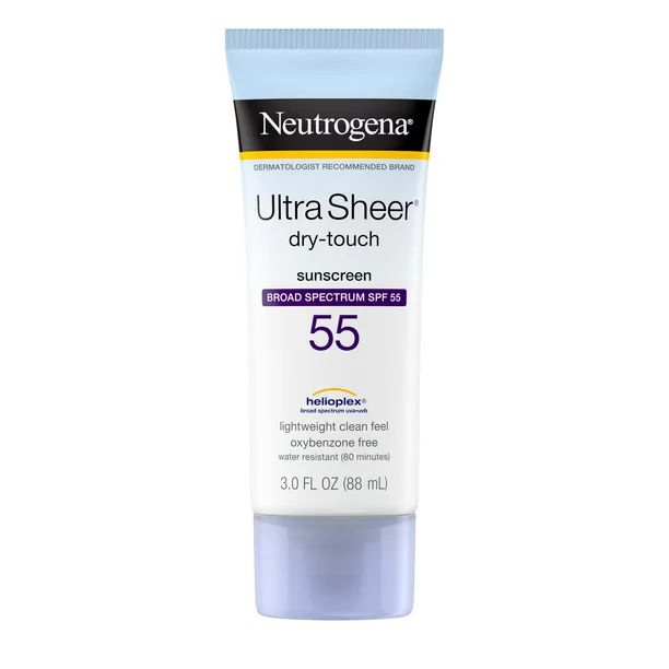Neutrogena Ultra Sheer Dry-Touch SPF 55 Sunscreen Lotion, 3 fl. oz | Walmart (US)