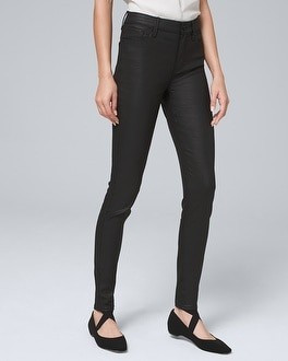 High-Rise Coated Skinny Jeans | White House Black Market