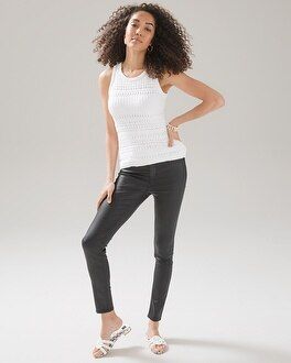 High-Rise Coated Skinny Jeans | White House Black Market