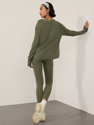 Coaster Luxe Rib High Hip Sweatshirt | Athleta