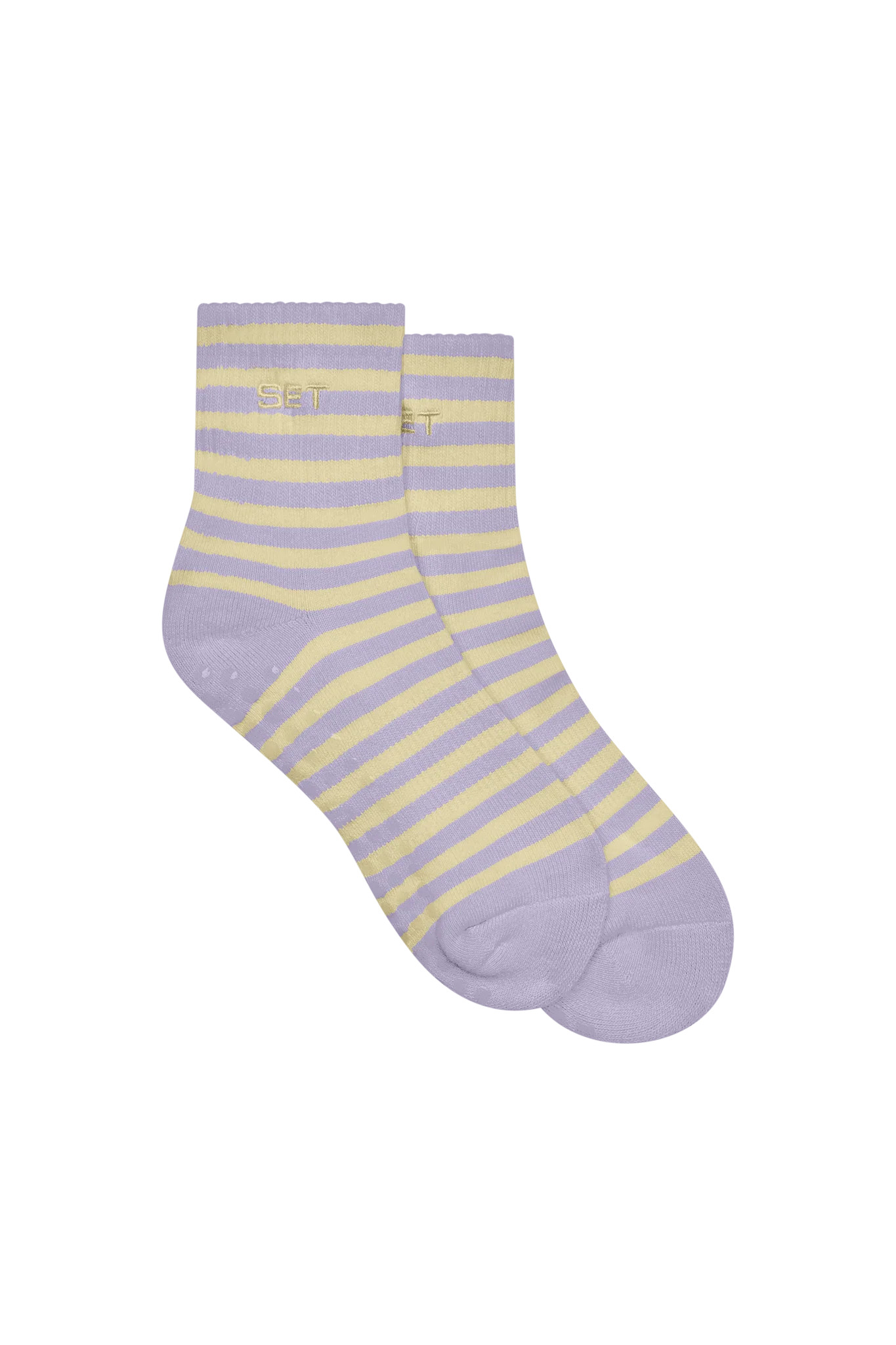 SET STRIPE SHORTY GRIP SOCKS - BUTTERCREAM | SET Active