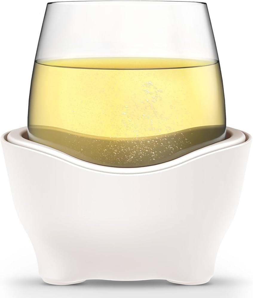 Wine Glass Chiller & Wine Cooler, 2-In-1 Stemless Wine Chiller, Keeps Your Glass Cool – Wine Ac... | Amazon (US)