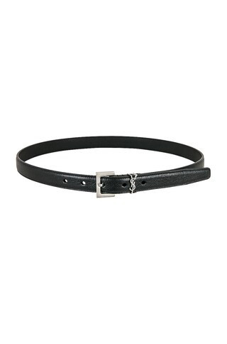 Saint Laurent Monogramme Belt in Noir - Black. Size 105 (also in 100). | FWRD 