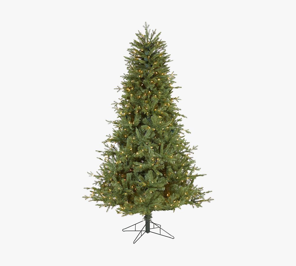 Lit New Hampshire Spruce Artificial Christmas Tree | Pottery Barn (US)