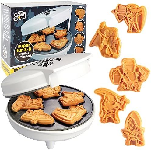 Dungeon Heroes Mini Waffle Maker- Eat your favorite Fantasy Characters & Battle Dragons for Breakfas | Amazon (US)