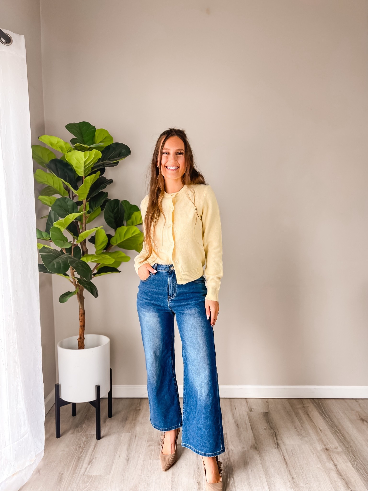 A cozy pop of yellow on a chilly spring day 💛

#LTKootd #LTKgrwm