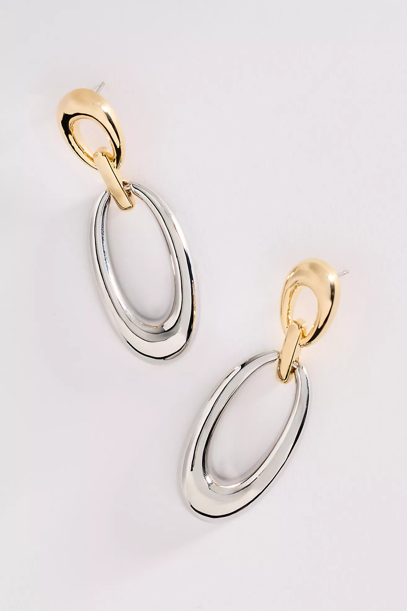 Linked Metal Drop Earrings | Anthropologie (US)